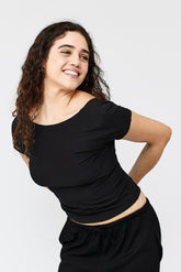 Half Sleeve Backless Top For Women