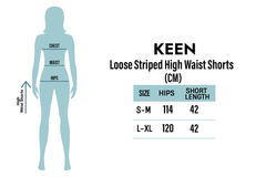 Loose Striped High Waist Shorts For Women