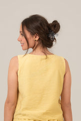 Rectangle Cut Neck Top For Women