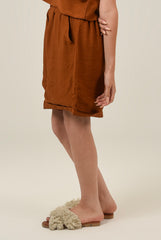 Loose High Waist Linen Shorts For Women