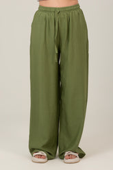 the airy Linen High Waist Pants For Women