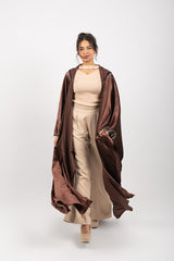 Morocco Velvet Long Sleeve Embroidered Sequins Kimono