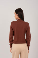 Relaxed Fit Knit Half-Neck Pullover