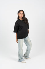 Black Boxy Fit Oversized T-shirt