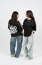 WHO CARES ? Oversized Boxy Fit T-Shirt