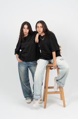 Black Boxy Fit Oversized T-shirt