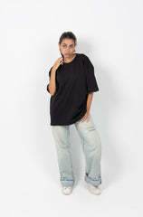 Black Oversized Basic T-shirt