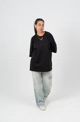 Black Oversized Basic T-shirt
