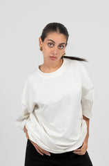 White Oversized Basic T-shirt
