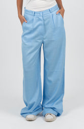 High Waist Wide Leg Linen Pants