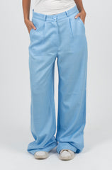 High Waist Wide Leg Linen Pants