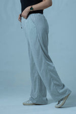 Load image into Gallery viewer, Comfy Cotton Wide Leg Pants - Grey
