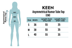 Asymmetrical Rumor Tube Top For Women