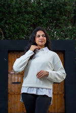 Load image into Gallery viewer, Knitted Pullover With Side Slit
