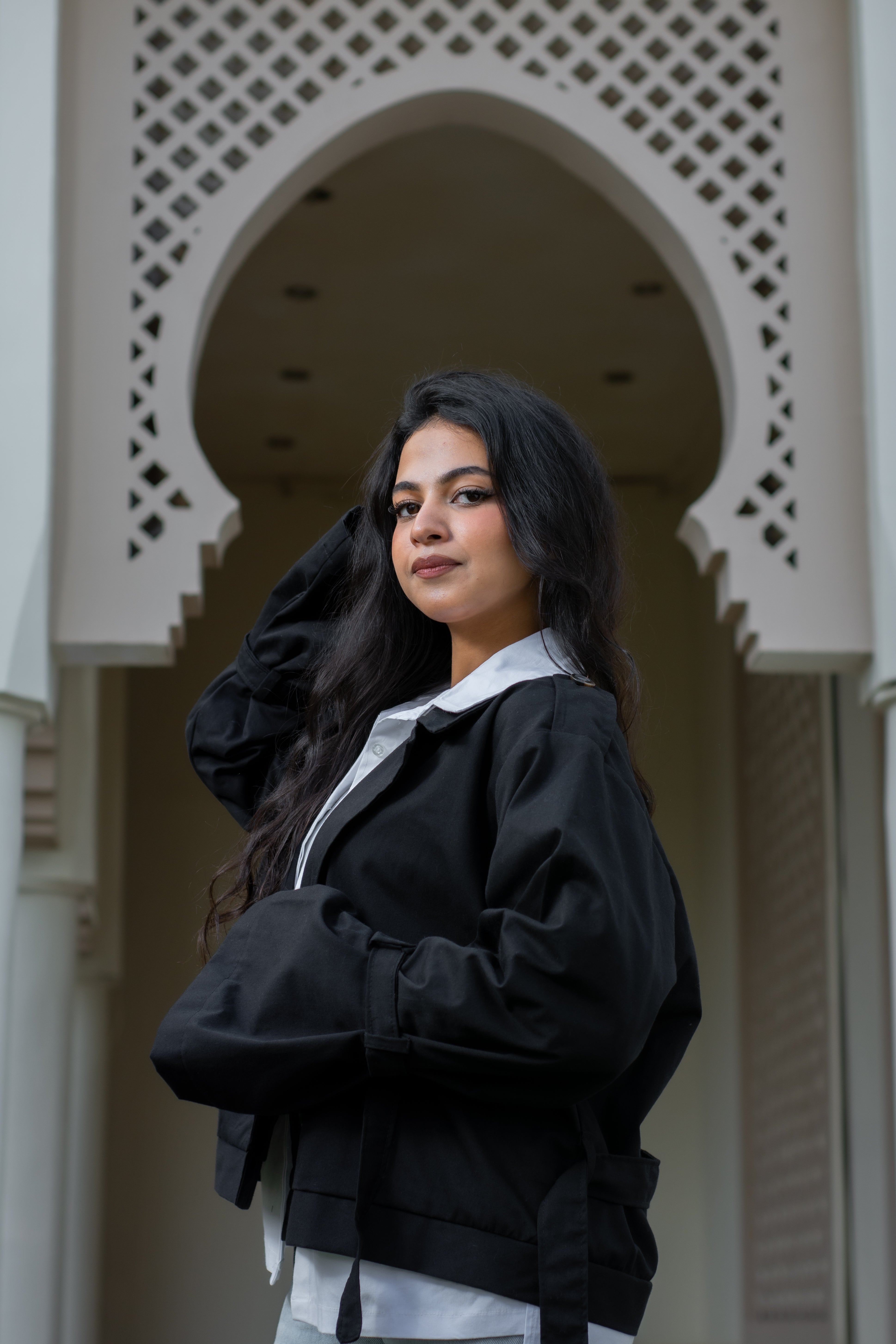 Wide Sleeve Short Trench