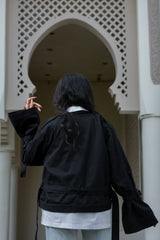 Wide Sleeve Short Trench