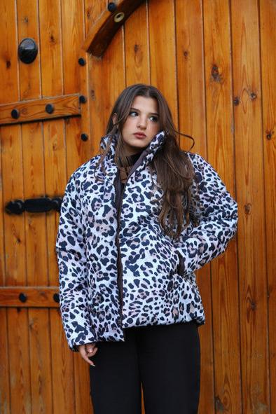 Leopard Puffer Jacket