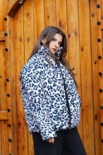 Load image into Gallery viewer, Leopard Puffer Jacket
