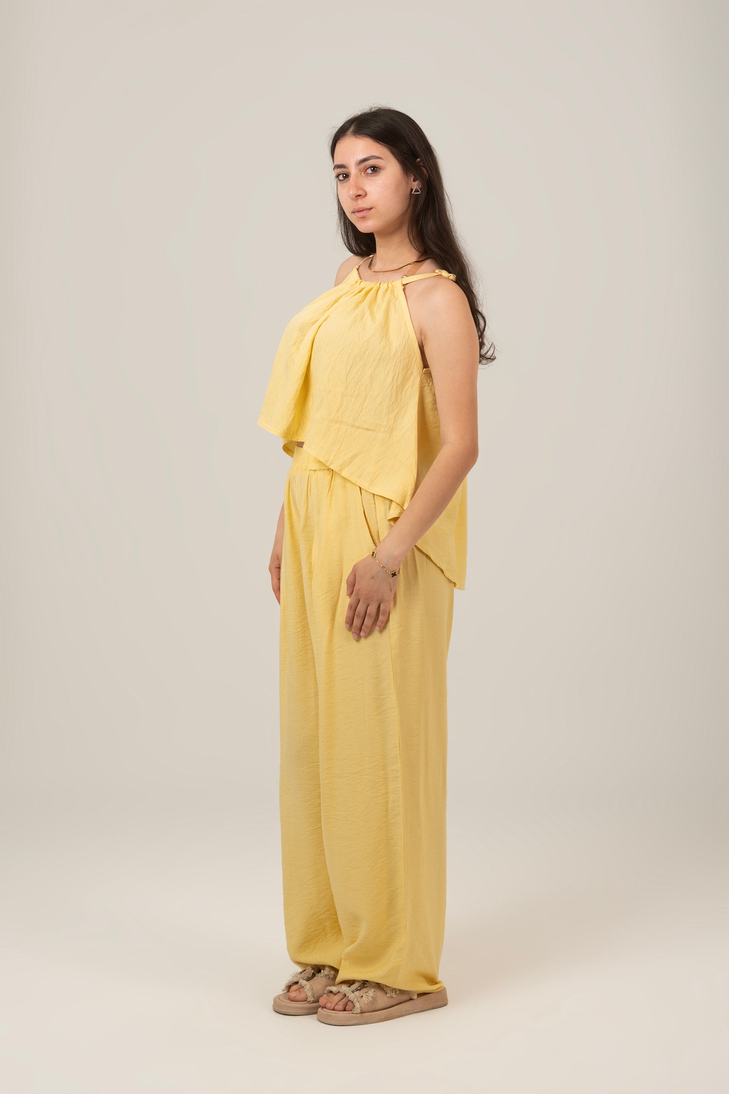 The Cloud Linen Set Top & Pant For Women
