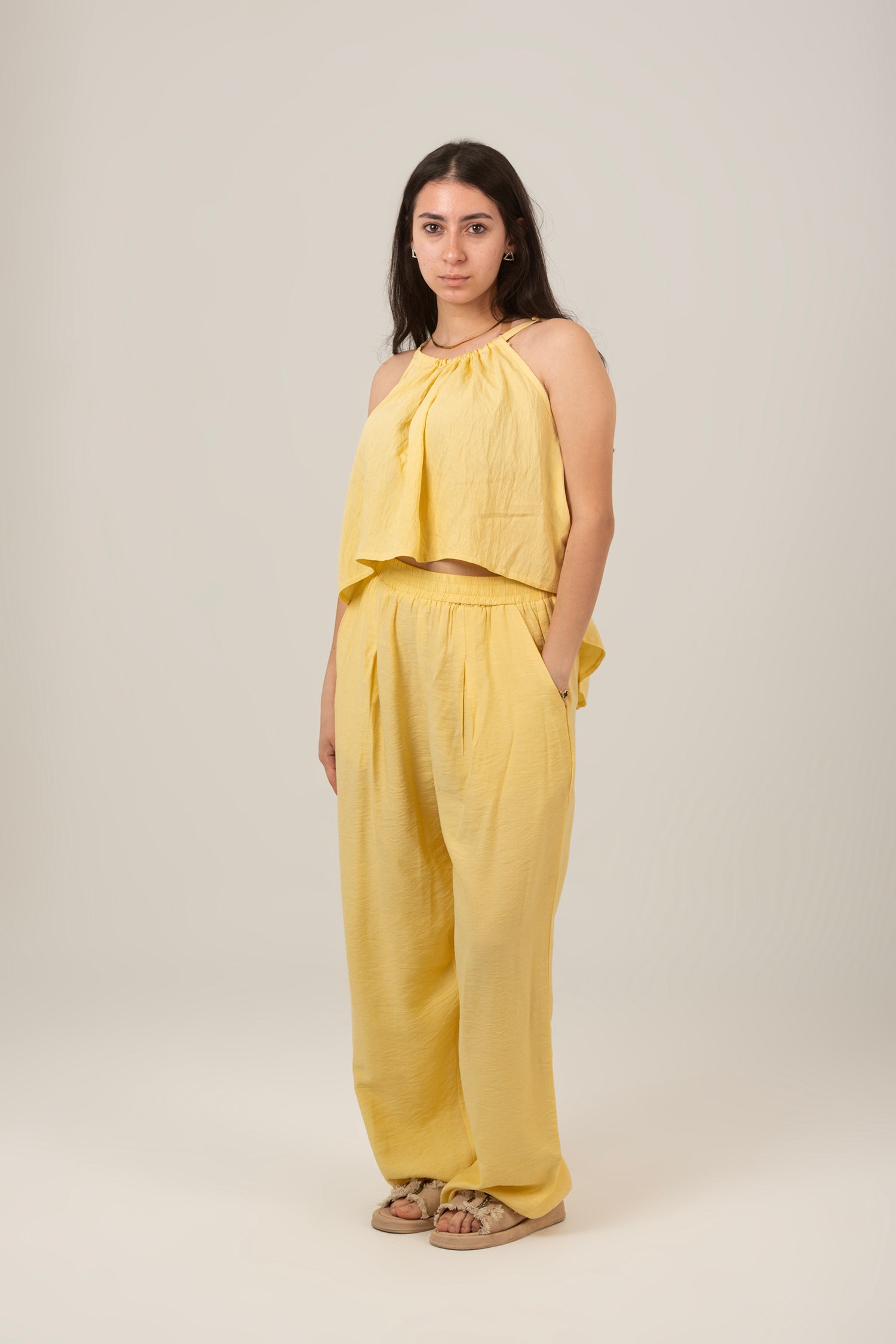 The Cloud Linen Set Top & Pant For Women
