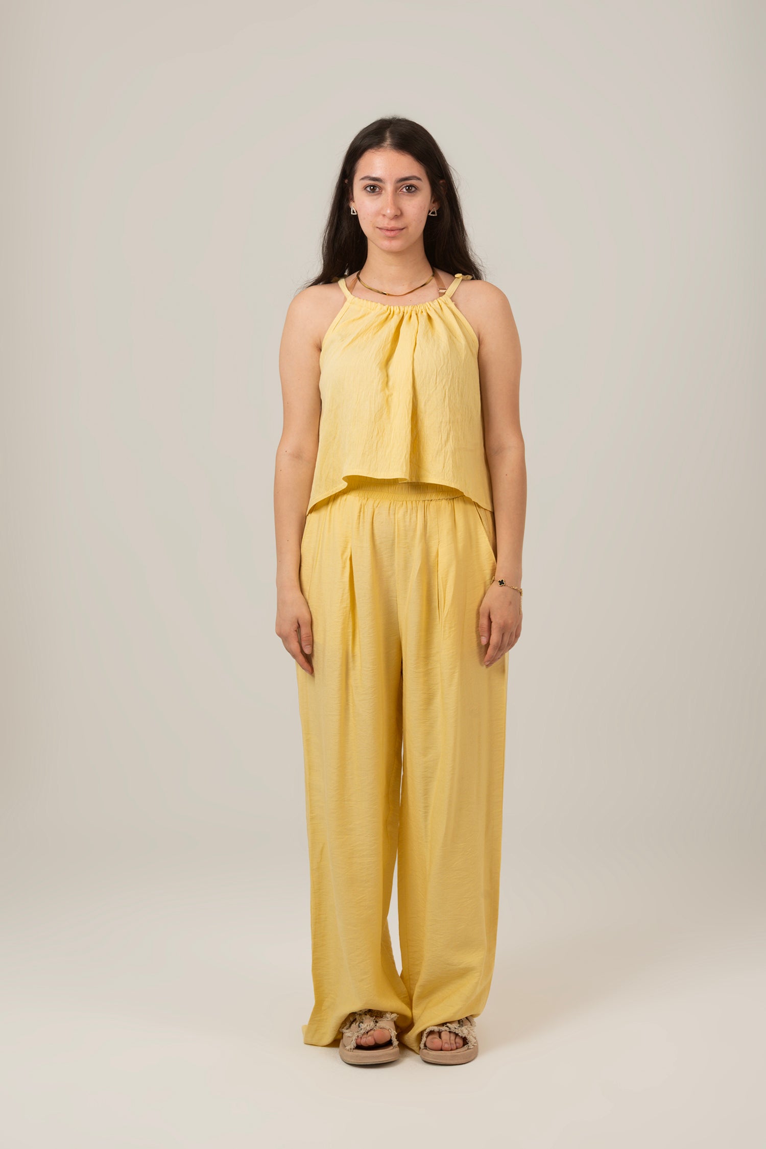 The Cloud Linen Set Top & Pant For Women