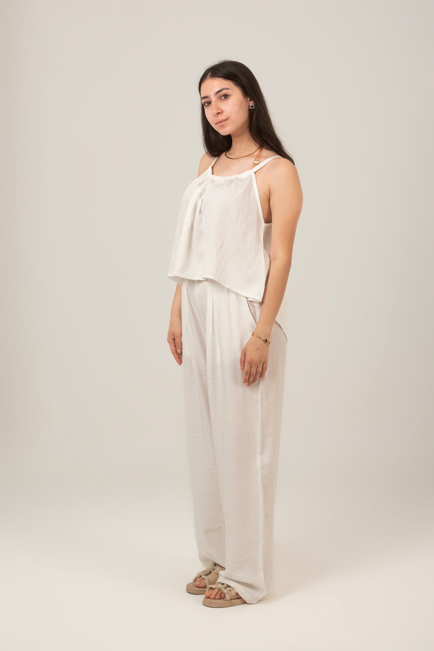 The Cloud Linen Set Top & Pant For Women