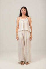 The Cloud Linen Set Top & Pant For Women