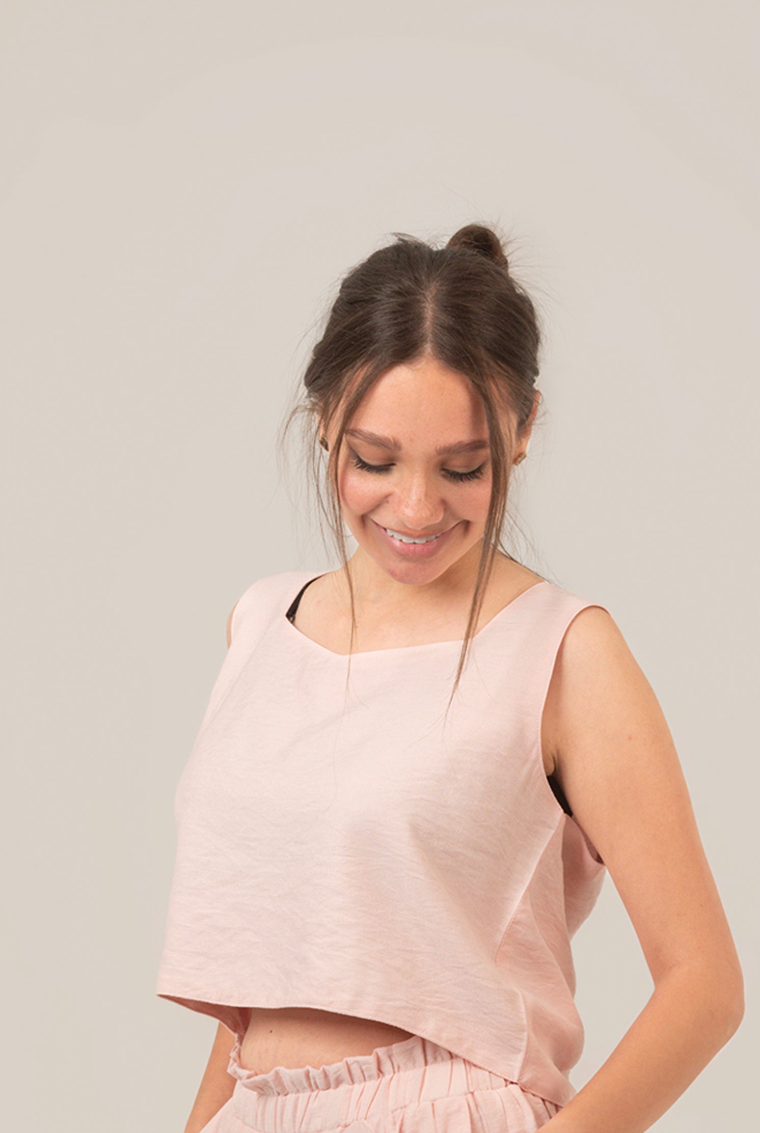 Rectangle Cut Neck Top For Women
