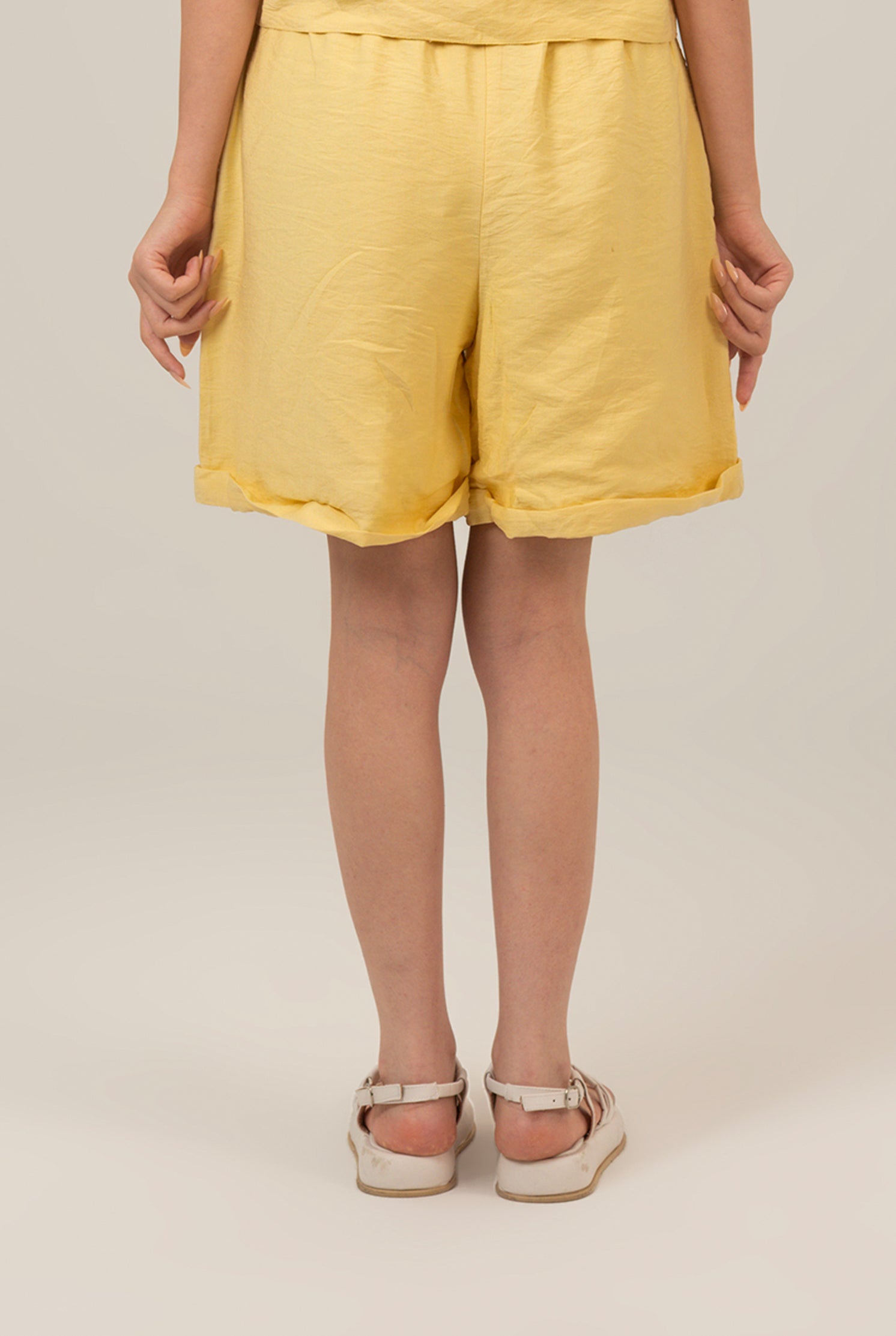 Loose High Waist Linen Shorts For Women