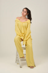 Easy Days Linen Set Shirt & Pant For Women