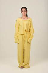 Easy Days Linen Set Shirt & Pant For Women