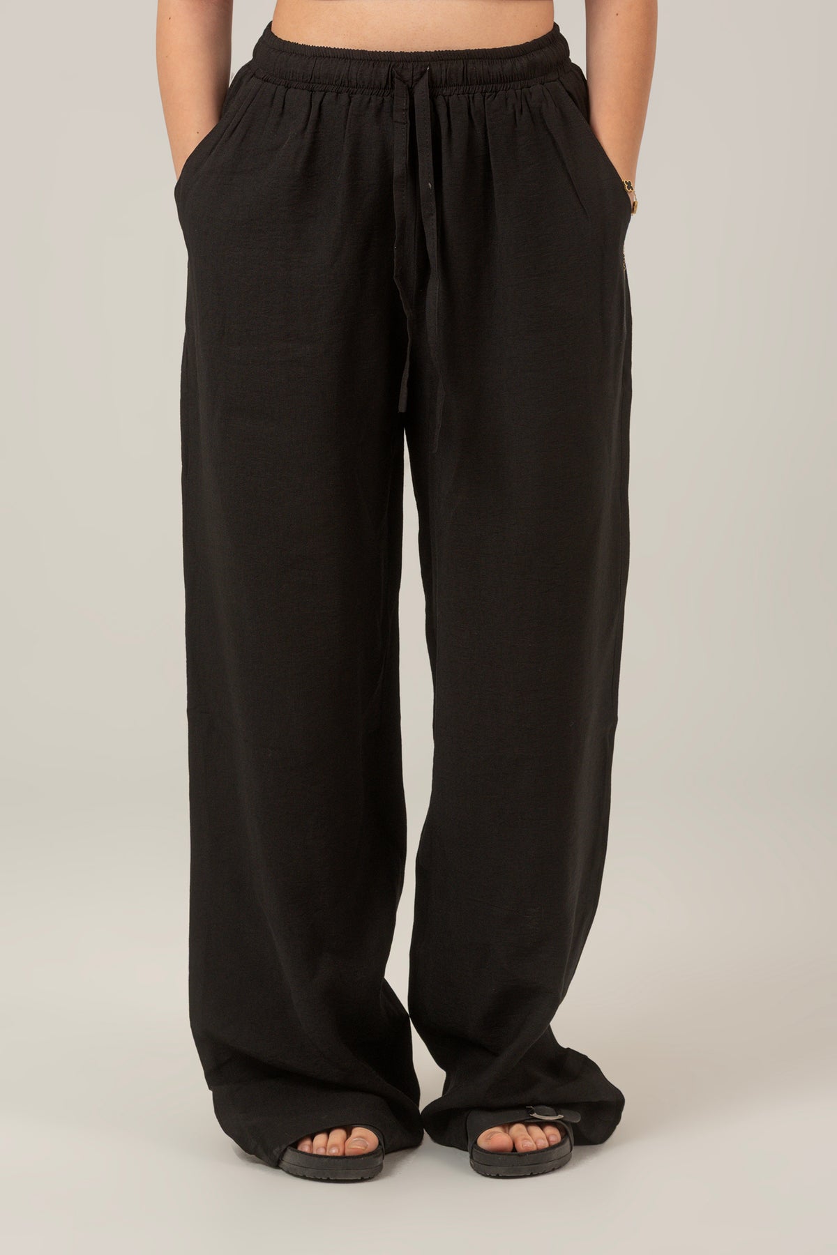 the airy Linen High Waist Pants For Women - pants