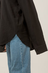 Oversized Loose Fit Linen Shirt For Women