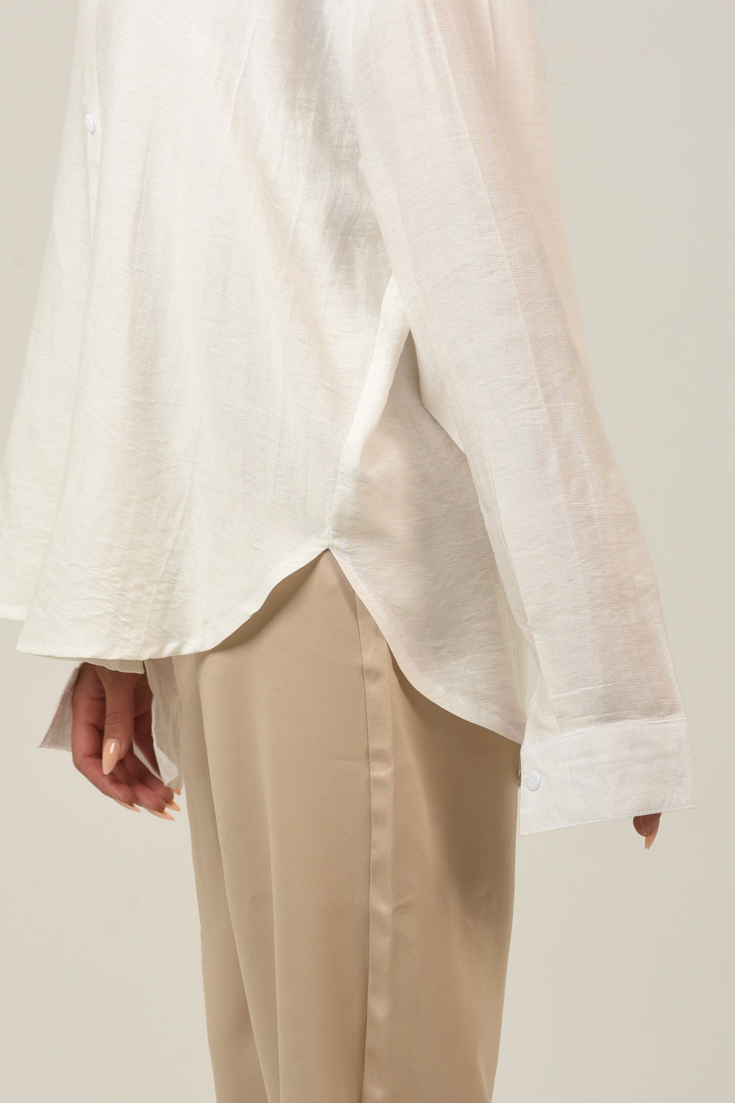 Oversized Loose Fit Linen Shirt For Women