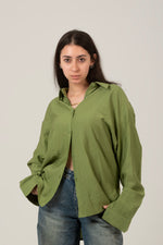 Load image into Gallery viewer, Oversized Loose Fit Linen Shirt For Women
