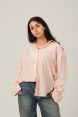 Oversized Loose Fit Linen Shirt For Women