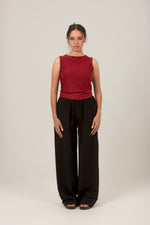 Load image into Gallery viewer, Basic Oval Neck Sleeveless Top For Women
