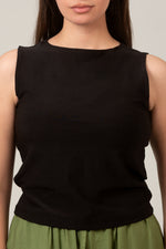 Load image into Gallery viewer, Basic Oval Neck Sleeveless Top For Women
