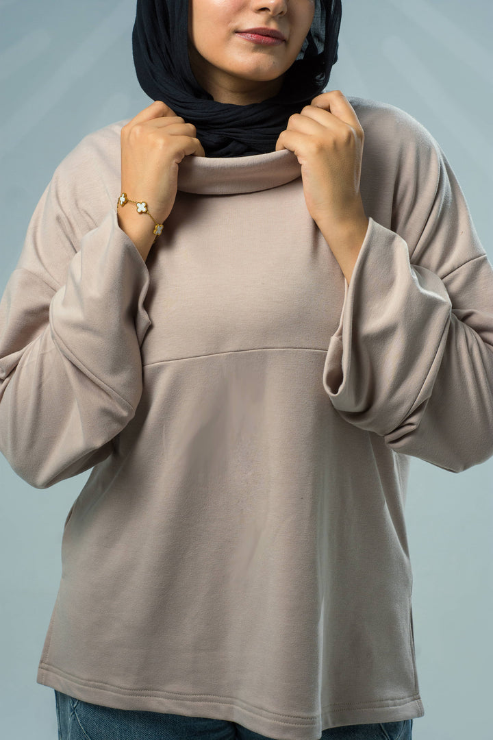 Everyday Oversized Melton T-Shirt With Side Slits