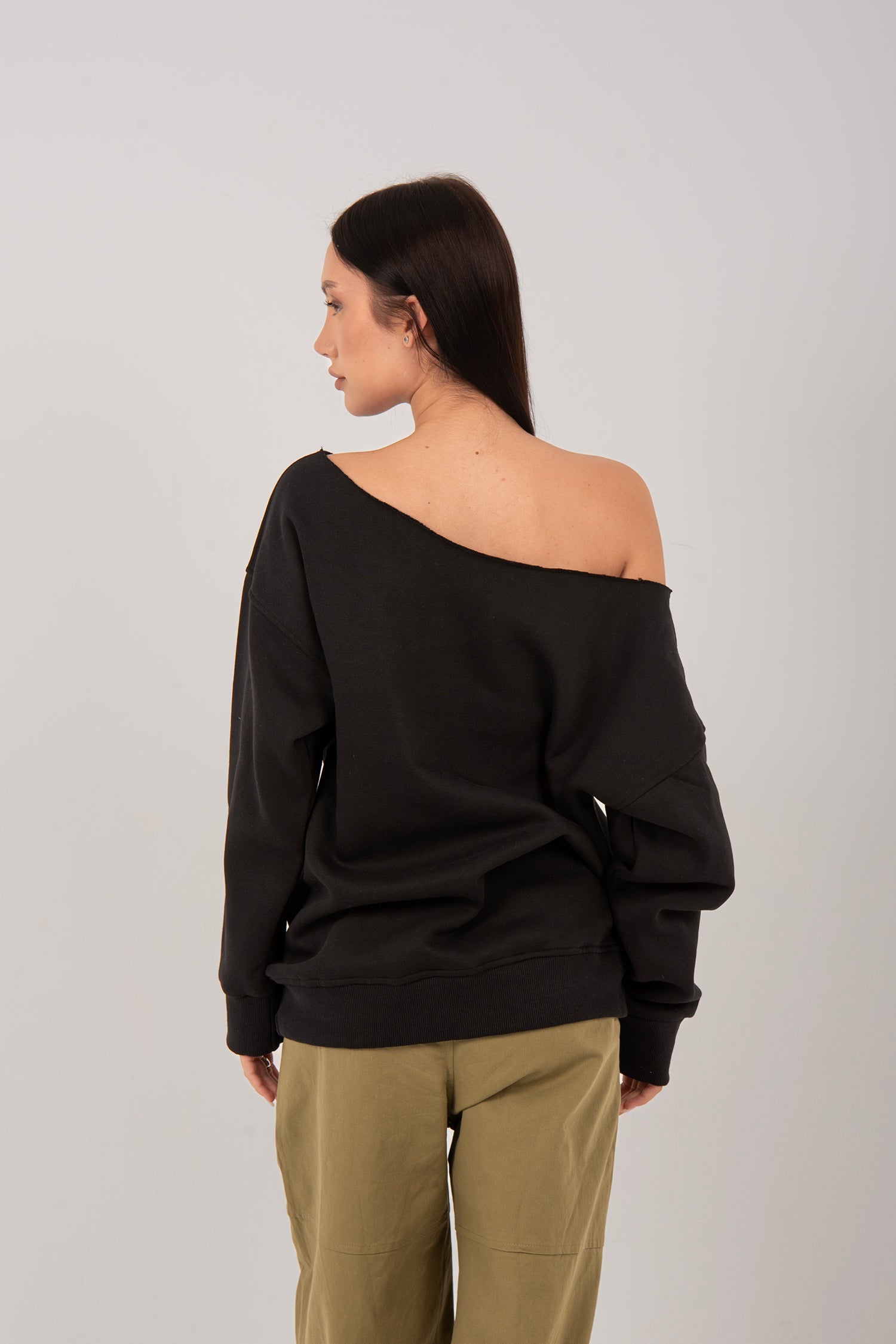 Oversized Off Shoulder Hoodie