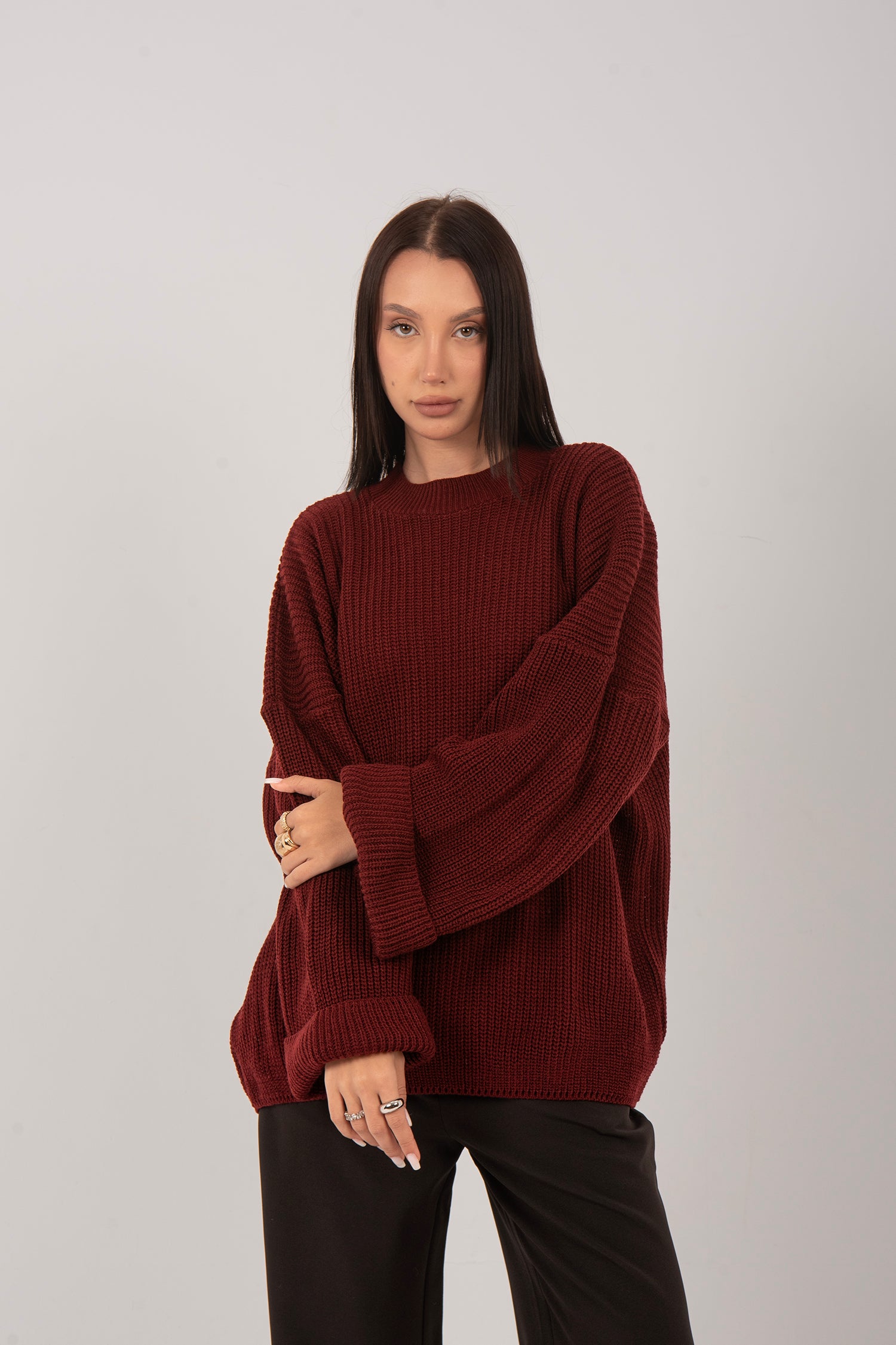 Oversized Knitted Pullover
