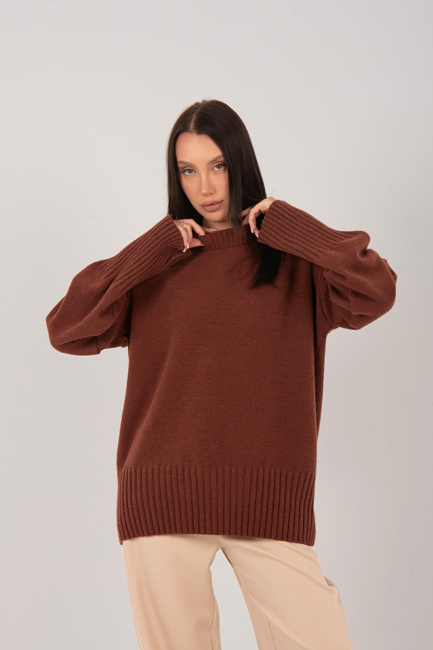 Oversized Soft Knitted Pullover