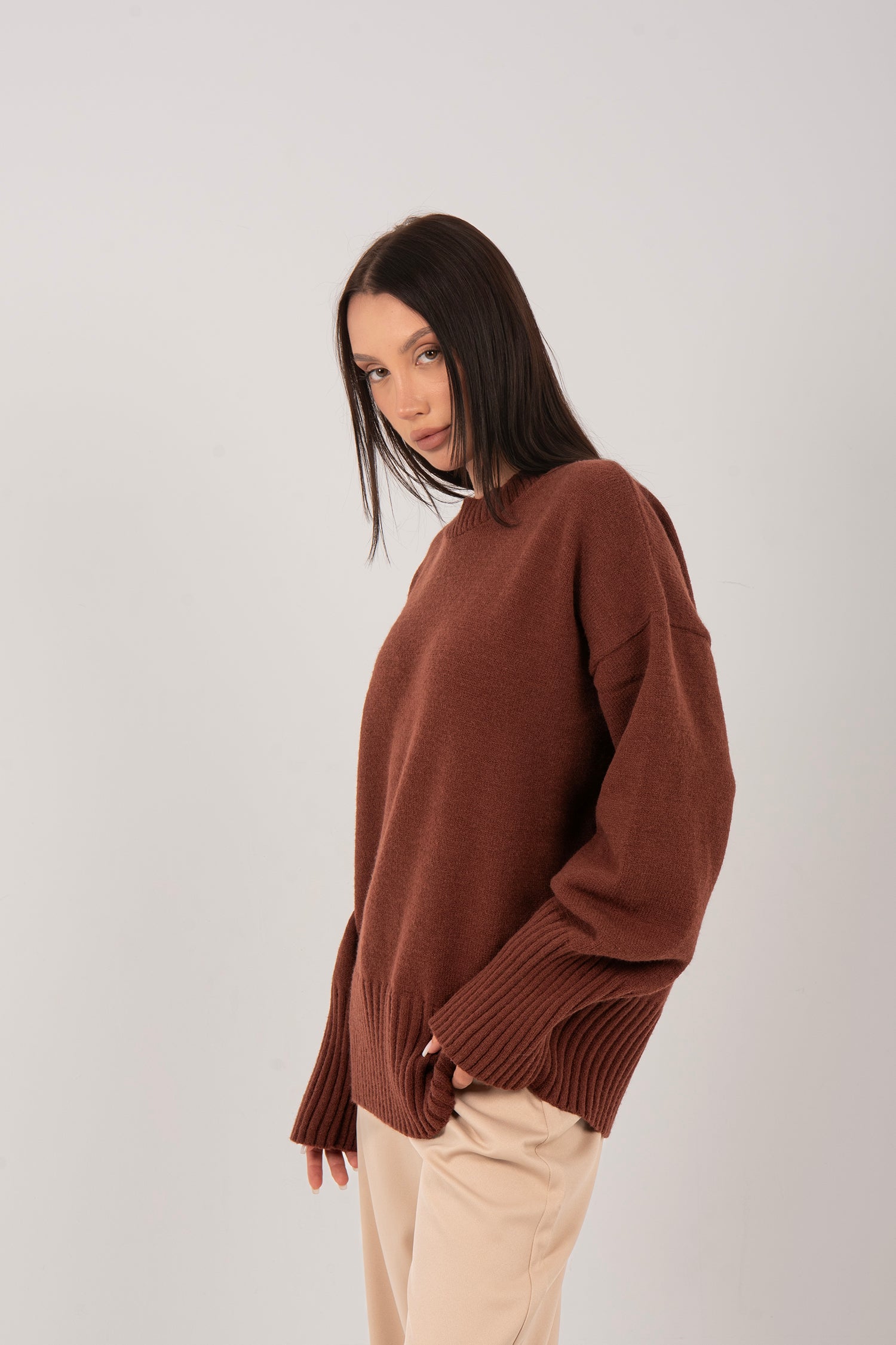 Oversized Soft Knitted Pullover