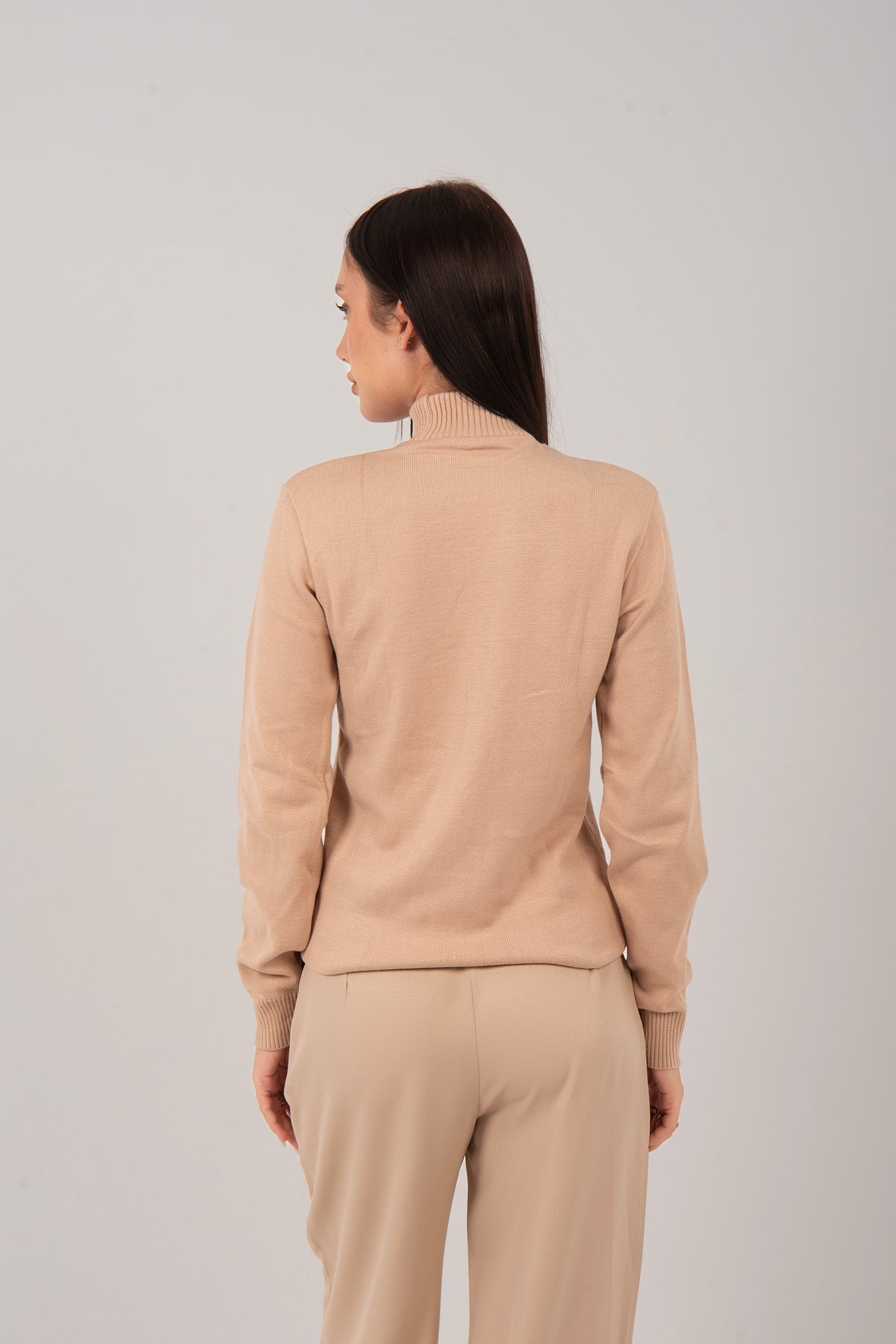 Relaxed Fit Knit Half-Neck Pullover