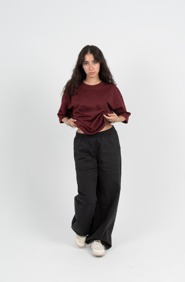 Heavy Gabardine Baggy Pants