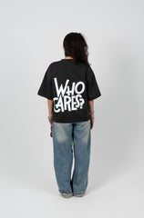 WHO CARES ? Oversized Boxy Fit T-Shirt