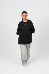 Black Oversized Basic T-shirt