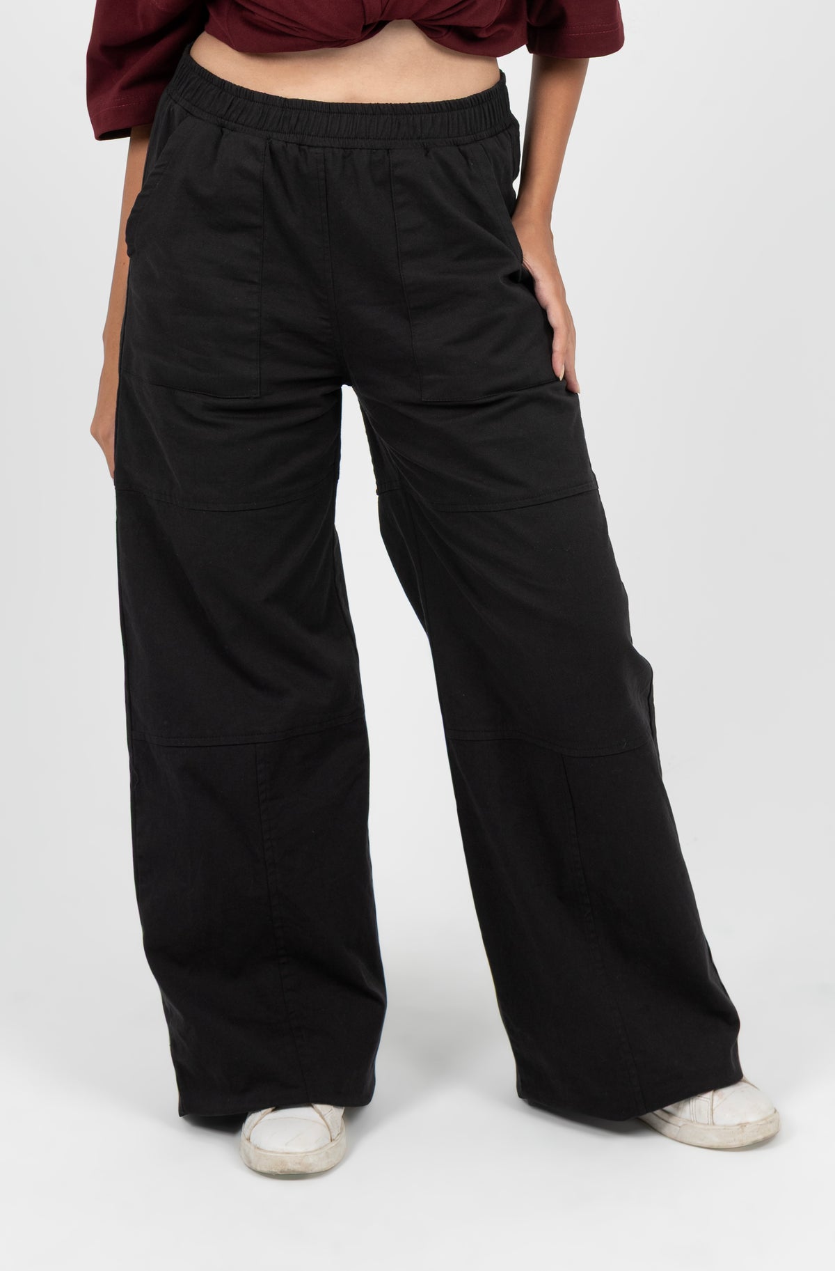 Heavy Gabardine Baggy Pants