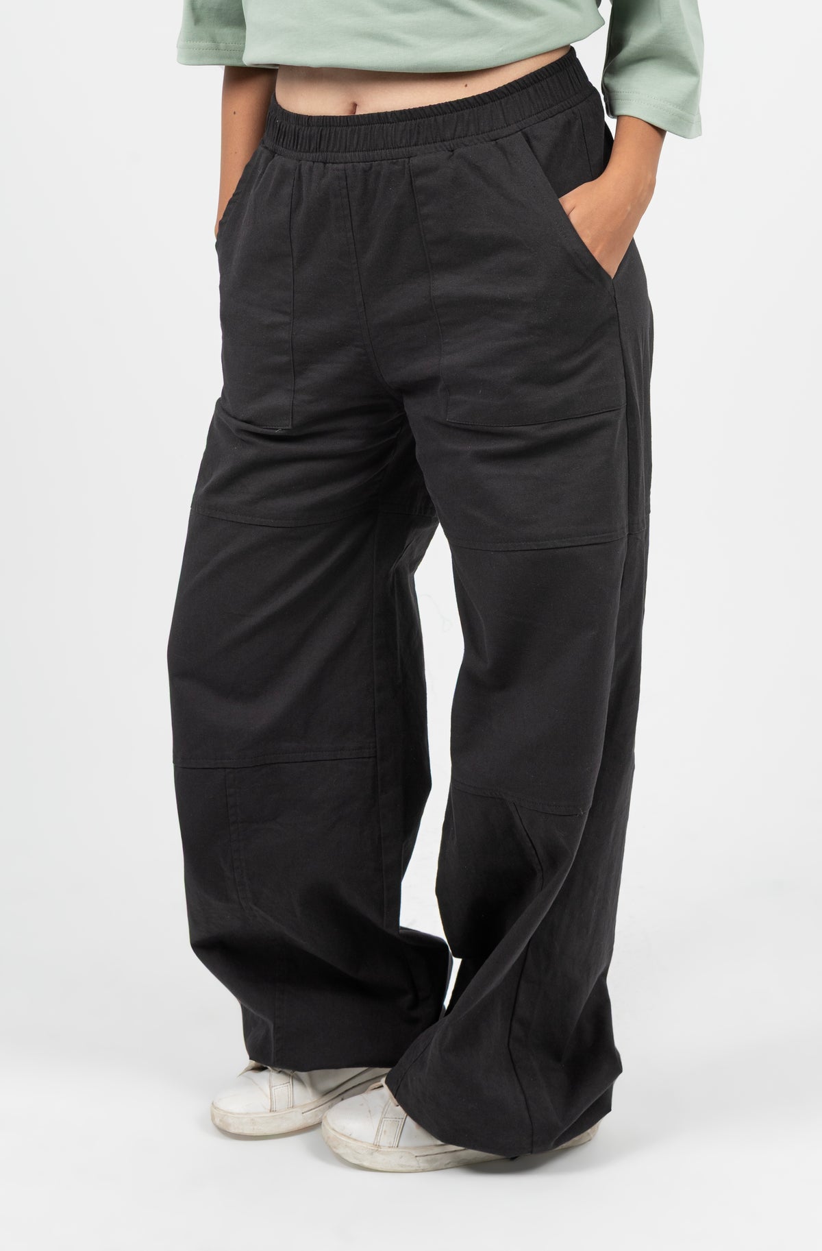 Heavy Gabardine Baggy Pants