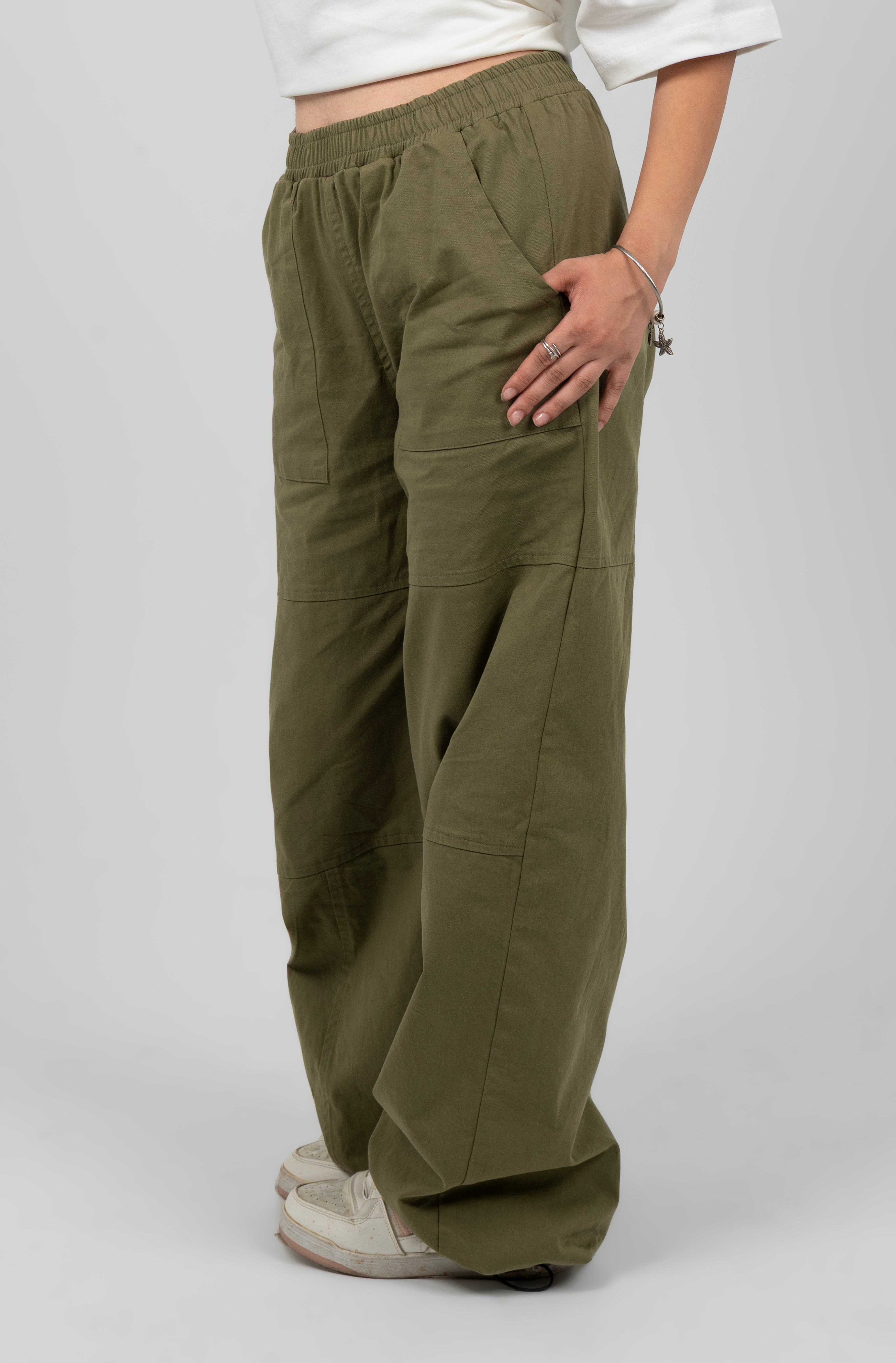 Heavy Gabardine Baggy Pants